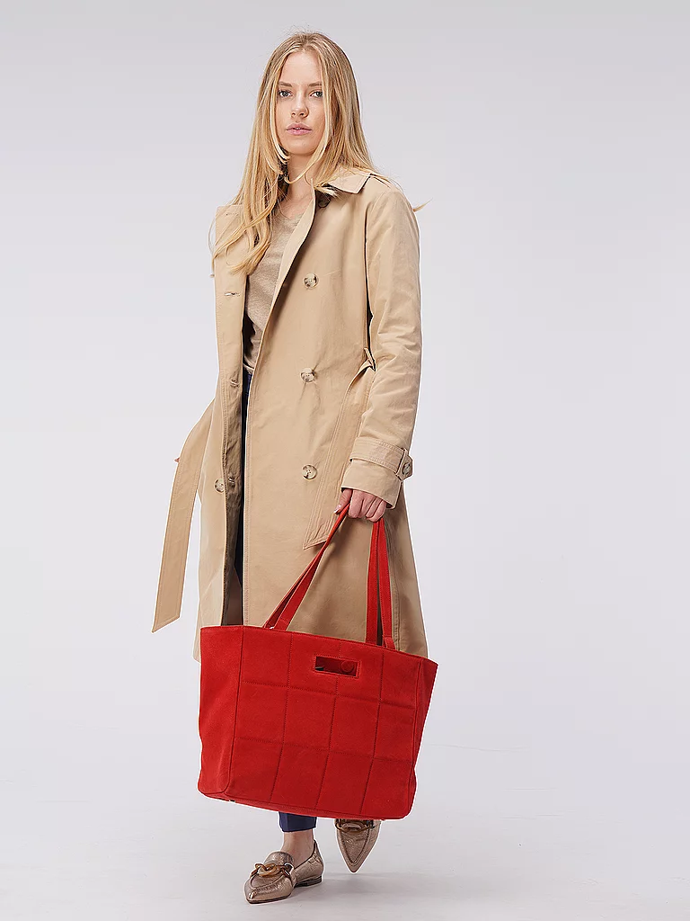 Julia Skergeth Shopper Leather Red 2